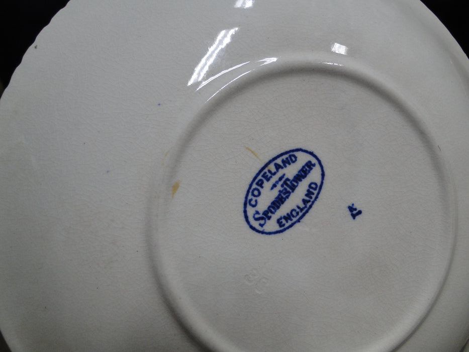 Copeland Spode's Tower Blue: Blue Flowers & Scene: 6 3/4" Saucer Only, As Is