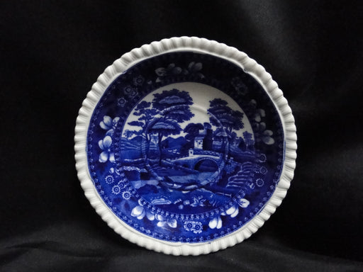 Copeland Spode's Tower Blue: Blue Flowers & Scene: 6" Saucer Only, Crazing