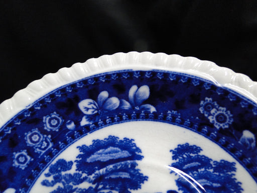 Copeland Spode's Tower Blue: Blue Flowers & Scene: 6" Saucer Only, Crazing