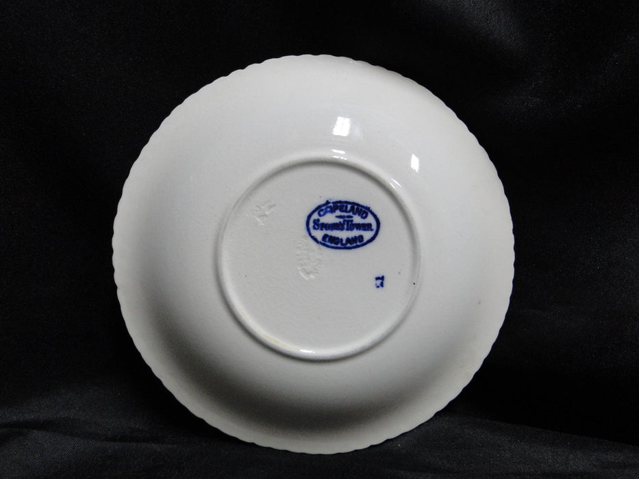 Copeland Spode's Tower Blue: Blue Flowers & Scene: 6" Saucer Only, Crazing