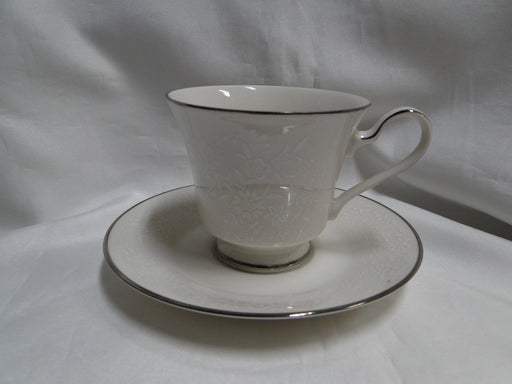 Noritake Affection, 7192, White Flowers: Cup & Saucer Set (s), 3"