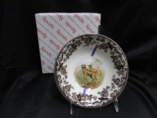 Spode Woodland Golden Retriever: Ascot Salad / Soup Bowl, 8", Flaw