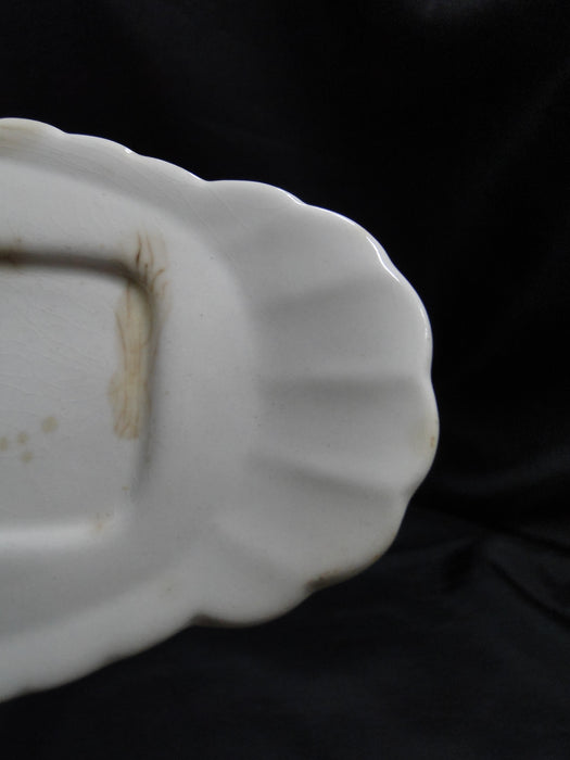 Myott Staffordshire Olde Chelsea, Cream w/ Swirl: Butter Dish & Lid, As Is