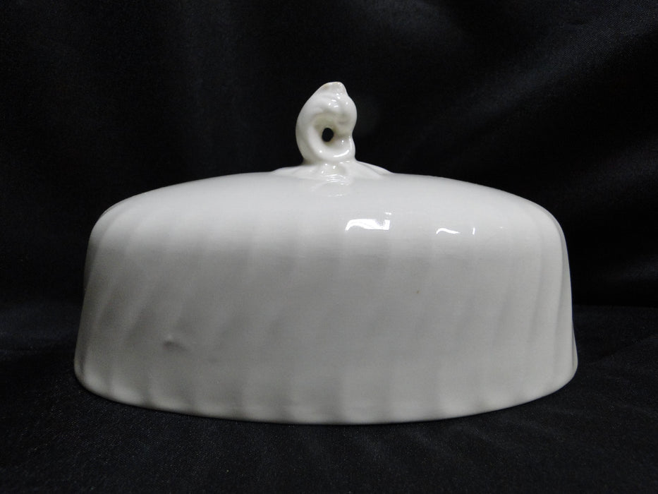 Myott Staffordshire Olde Chelsea, Cream w/ Swirl: Butter Dish & Lid, As Is