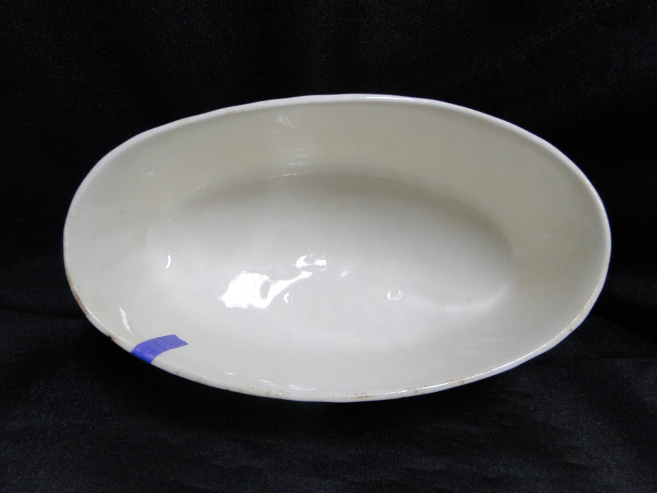 Myott Staffordshire Olde Chelsea, Cream w/ Swirl: Butter Dish & Lid, As Is