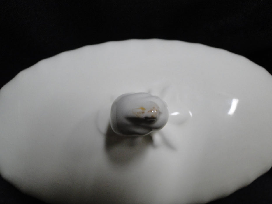 Myott Staffordshire Olde Chelsea, Cream w/ Swirl: Butter Dish & Lid, As Is