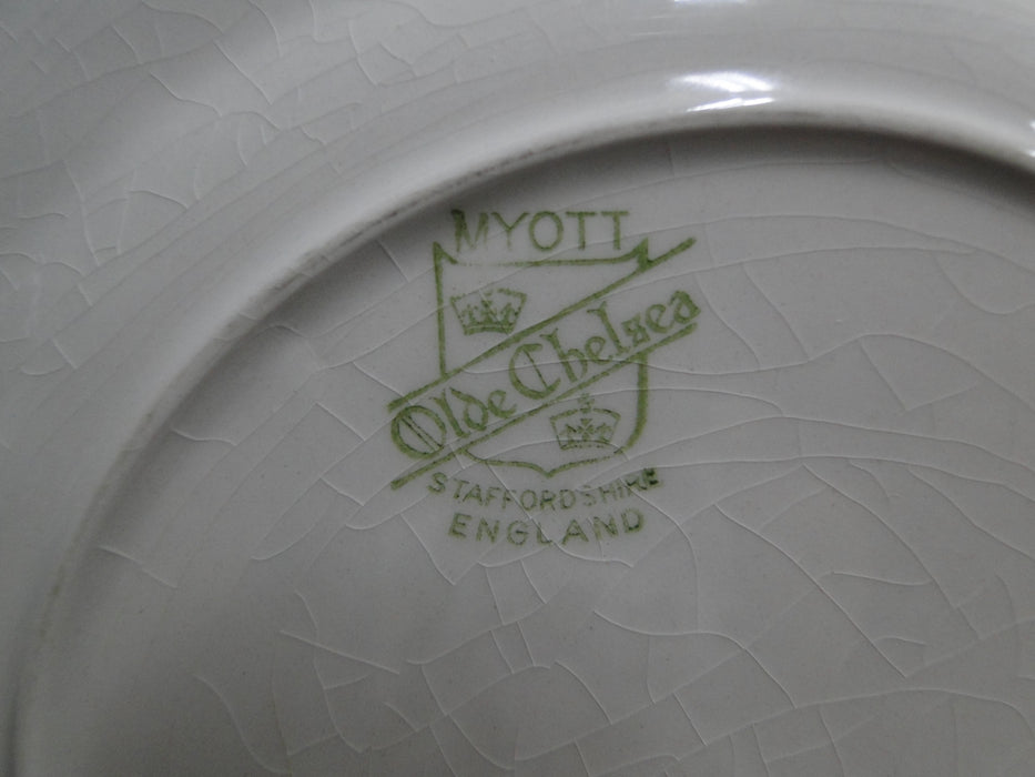 Myott Staffordshire Olde Chelsea, Cream w/ Swirl: Salad Plate, 7 3/4", As Is
