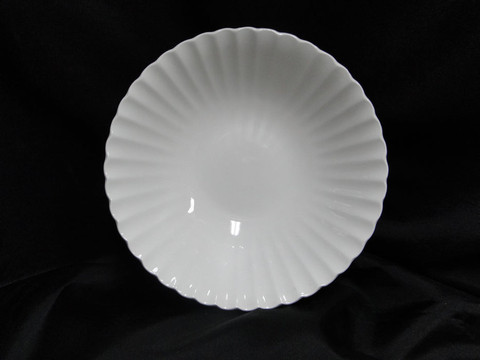 Meakin, J & G, Classic White, Ribbed Rim: Round Serving Bowl, 8 1/2" x 2 1/4"