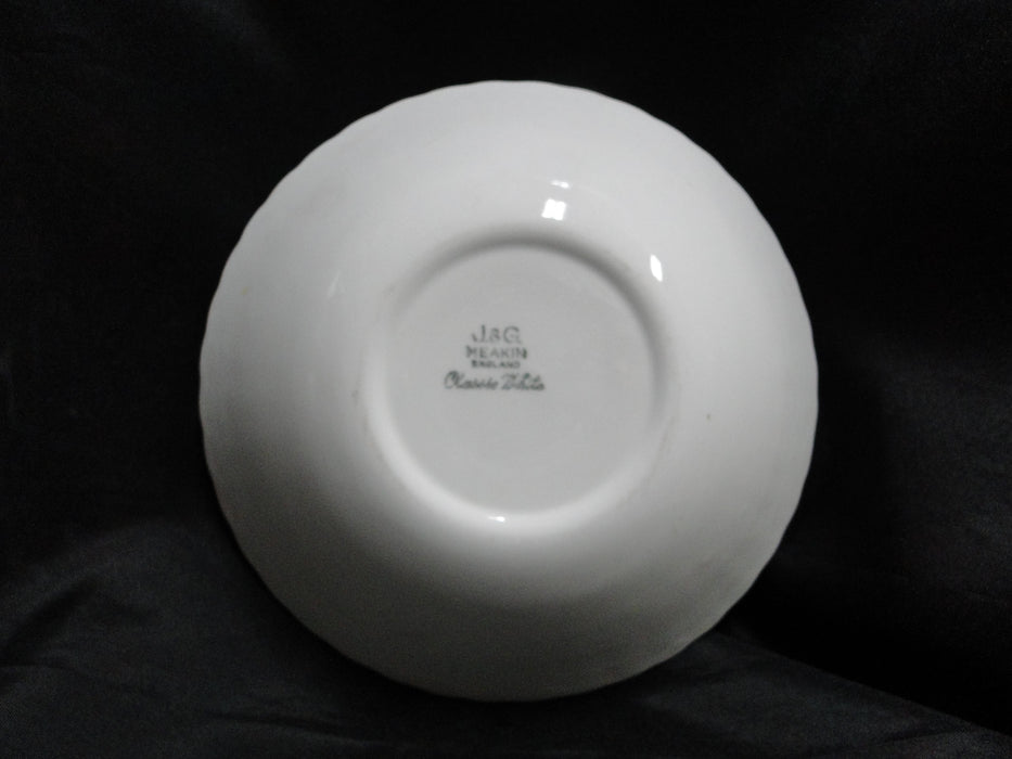 Meakin, J & G, Classic White, Ribbed Rim: Round Serving Bowl, 8 1/2" x 2 1/4"