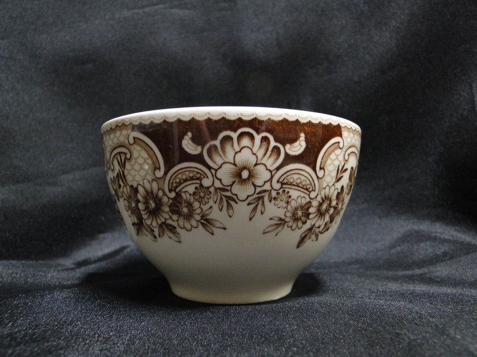 Johnson Brothers Harvest, Fruit, Brown Florals: Cup & Saucer Set, 2 1/4 Discolor