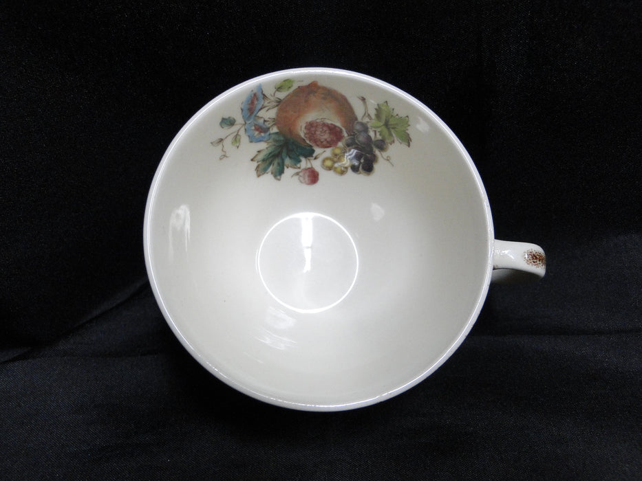 Johnson Brothers Harvest, Fruit, Brown Florals: Cup & Saucer Set, 2 1/4 Discolor
