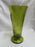 Colony Harvest Green, Pressed: Flower Vase, 3 3/4" x 7 5/8" Tall