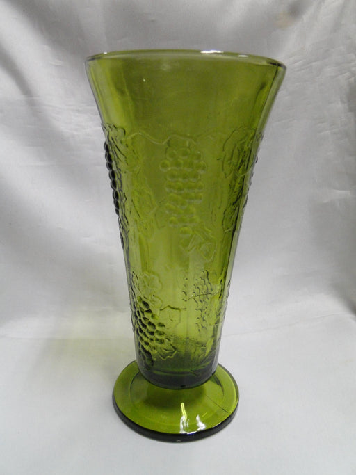 Colony Harvest Green, Pressed: Flower Vase, 3 3/4" x 7 5/8" Tall
