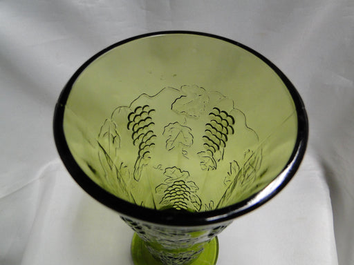 Colony Harvest Green, Pressed: Flower Vase, 3 3/4" x 7 5/8" Tall
