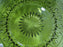 Colony Park Lane Green, Pressed, Geometric: Luncheon Plate, 8 1/2"