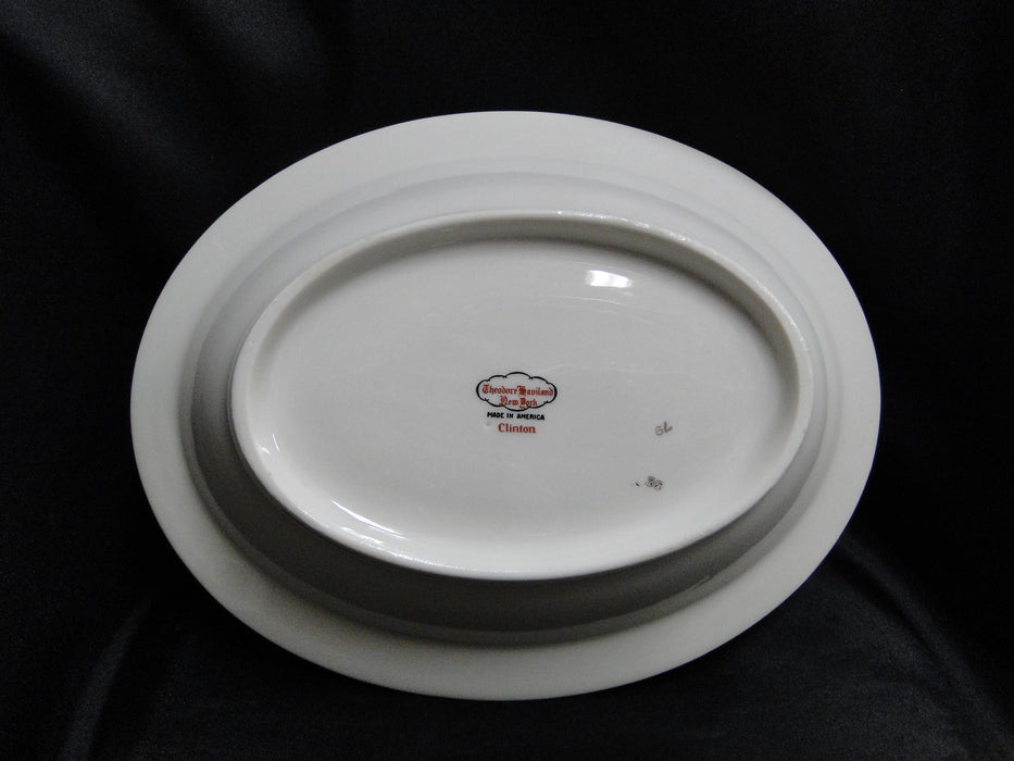 Haviland (New York) Clinton: Oval Serving Bowl, 9 3/4"