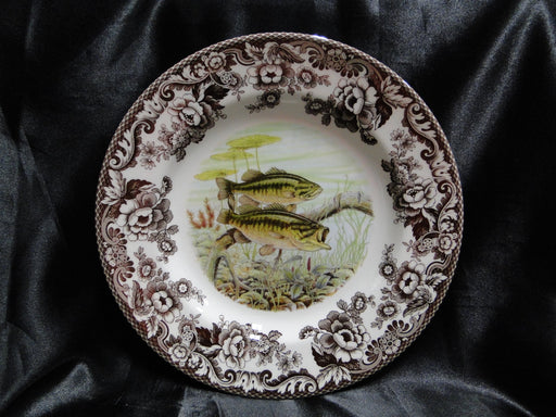 Spode Woodland North American Fish Largemouth Bass: NEW Dinner Plate 10 1/2" Box
