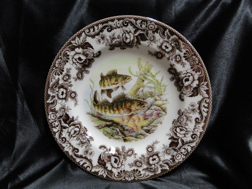 Spode Woodland North American Fish Walleye, England: NEW Dinner Plate, 10 1/2"