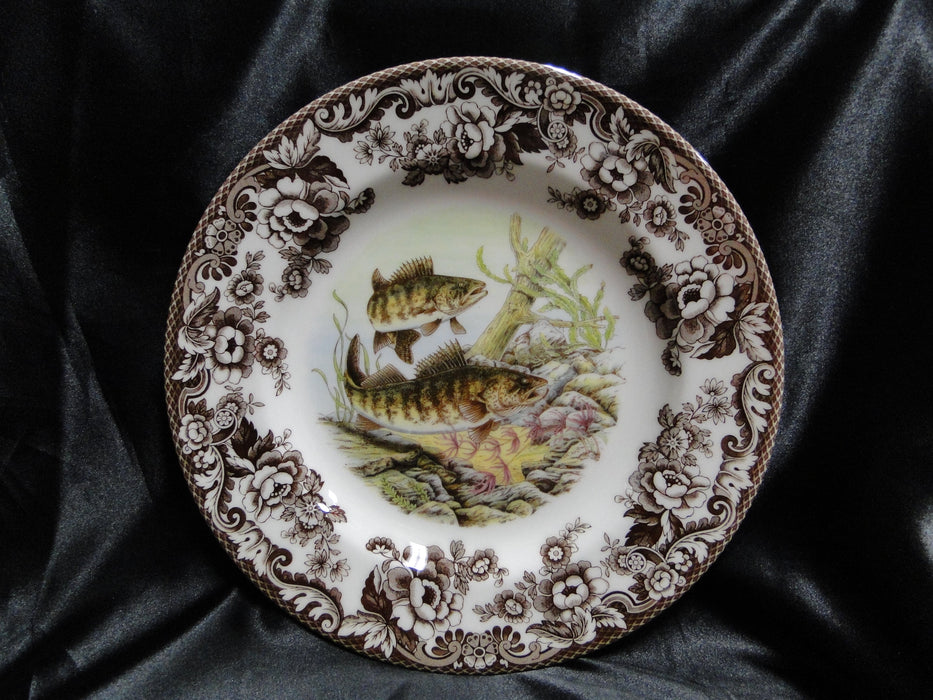 Spode Woodland North American Fish Walleye, England: NEW Dinner Plate, 10 1/2"