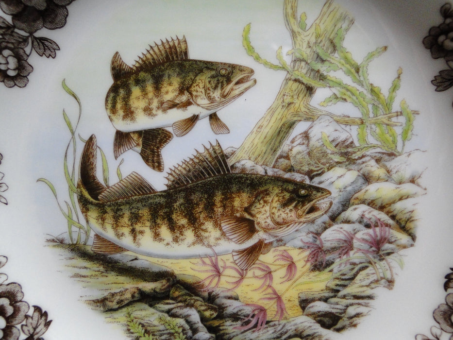 Spode Woodland North American Fish Walleye, England: NEW Dinner Plate, 10 1/2"