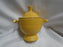 Homer Laughlin Fiesta (Old): Yellow Sugar Bowl & Lid, 5 1/8" Tall