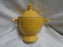 Homer Laughlin Fiesta (Old): Yellow Sugar Bowl & Lid, 5 1/8" Tall