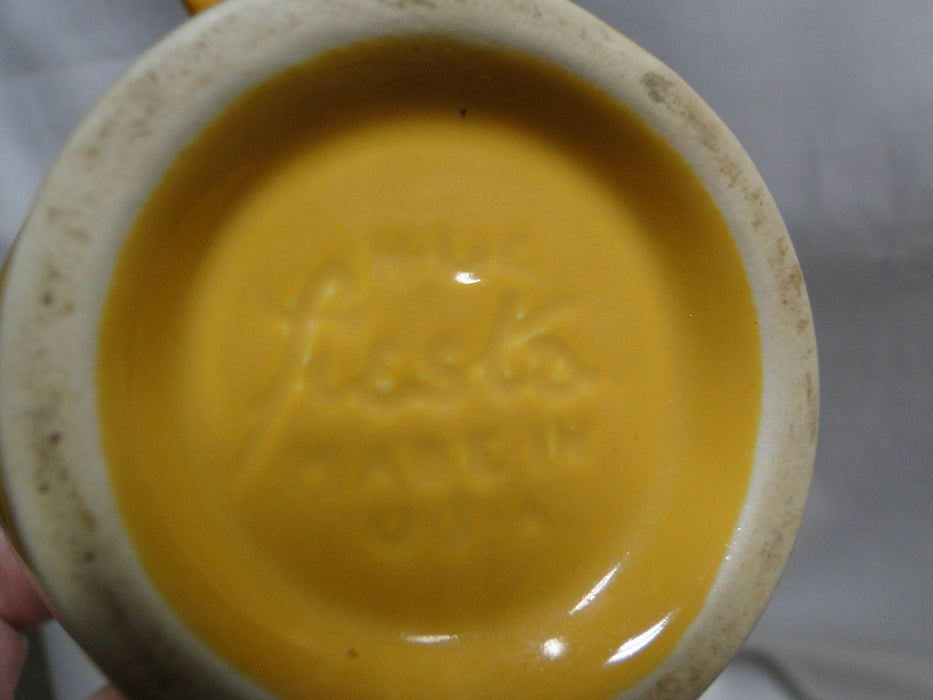 Homer Laughlin Fiesta (Old): Yellow Sugar Bowl & Lid, 5 1/8" Tall