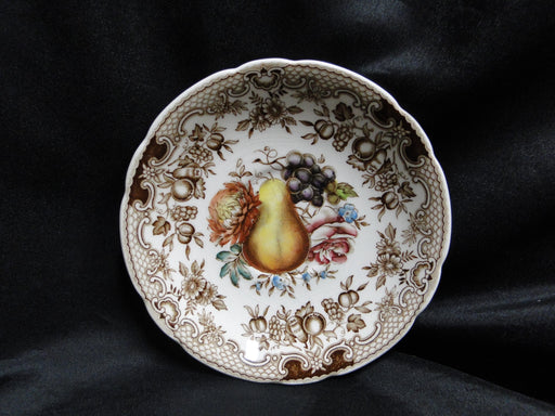 Johnson Brothers Harvest, Fruit, Brown Florals: 5 3/4" Saucer Only, Crazing