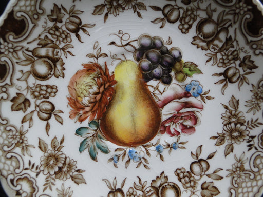 Johnson Brothers Harvest, Fruit, Brown Florals: 5 3/4" Saucer Only, Crazing