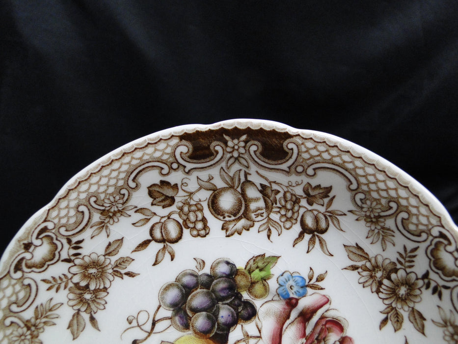 Johnson Brothers Harvest, Fruit, Brown Florals: 5 3/4" Saucer Only, Crazing