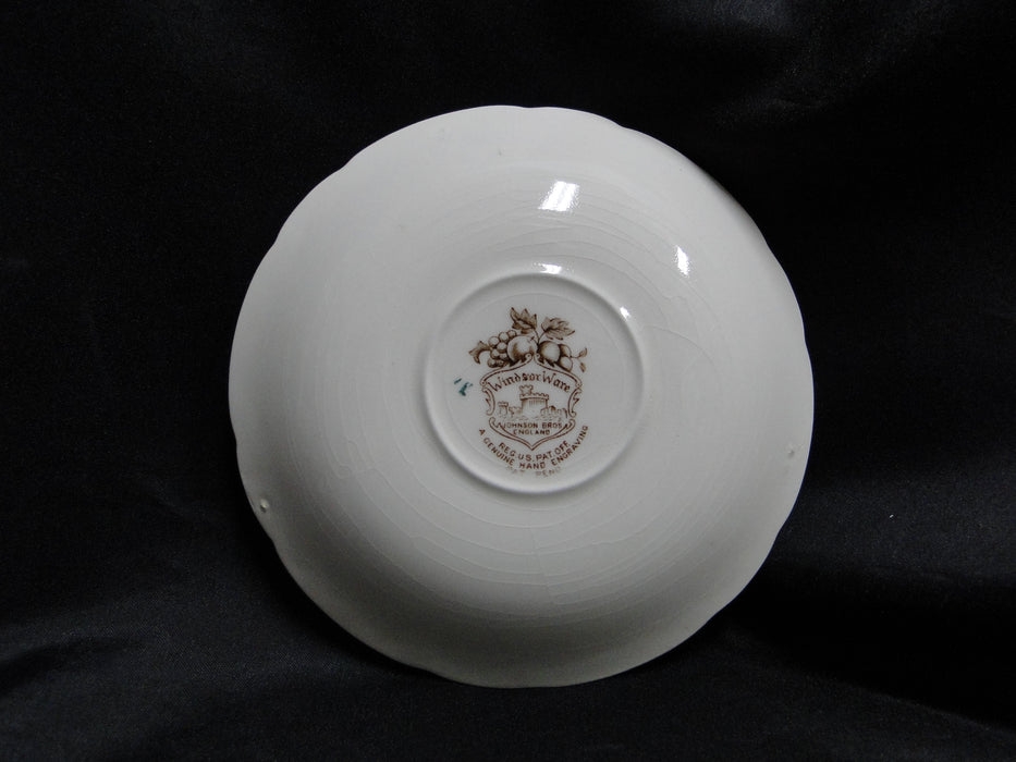 Johnson Brothers Harvest, Fruit, Brown Florals: 5 3/4" Saucer Only, Crazing