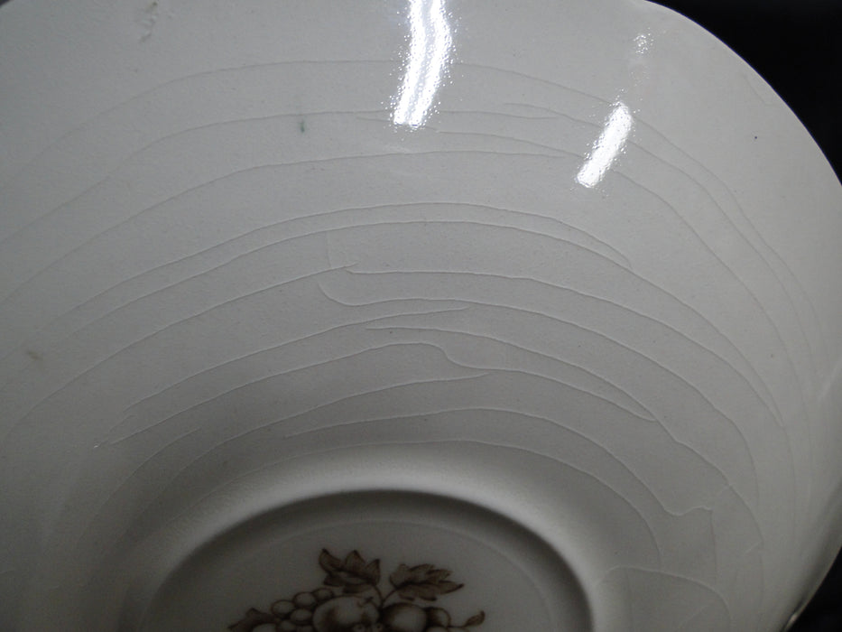 Johnson Brothers Harvest, Fruit, Brown Florals: 5 3/4" Saucer Only, Crazing