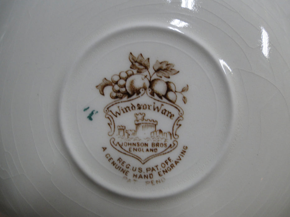 Johnson Brothers Harvest, Fruit, Brown Florals: 5 3/4" Saucer Only, Crazing