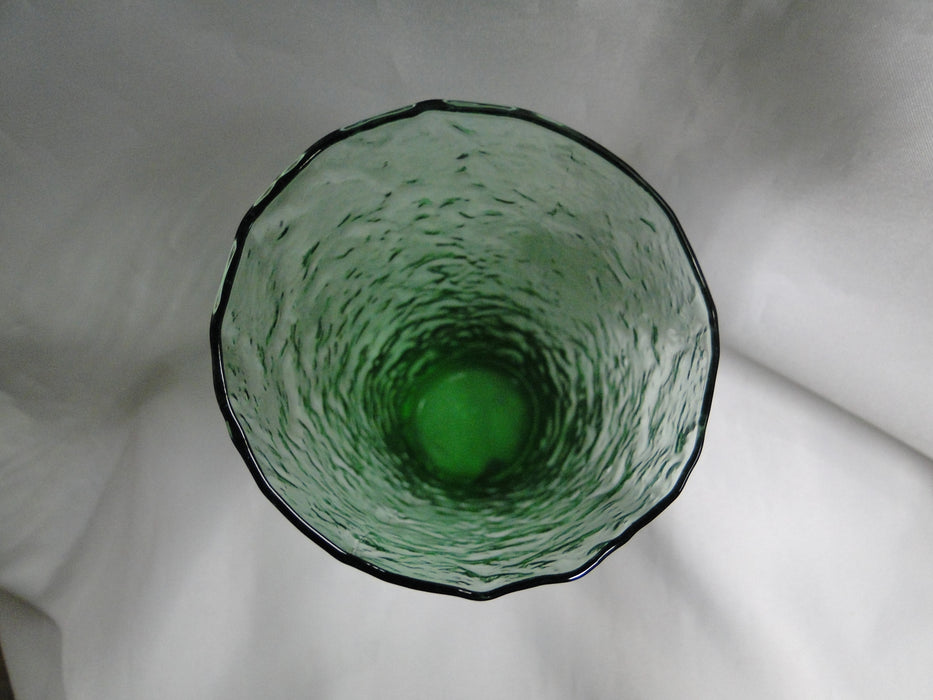 Seneca Driftwood Green Apple, Crinkle Design: Flat Iced Tea, 6 3/4" Tall, As Is