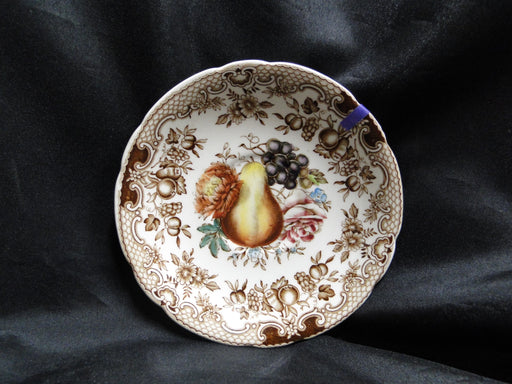 Johnson Brothers Harvest, Fruit, Brown Florals: 5 3/4" Saucer Only, As Is