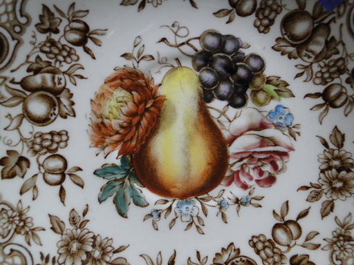 Johnson Brothers Harvest, Fruit, Brown Florals: 5 3/4" Saucer Only, As Is