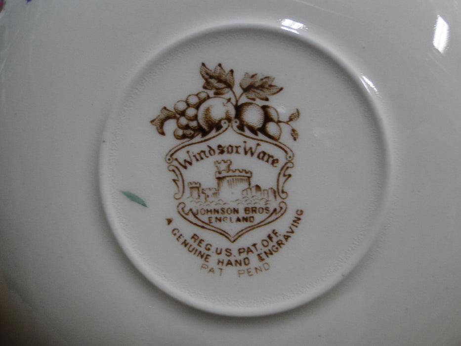 Johnson Brothers Harvest, Fruit, Brown Florals: 5 3/4" Saucer Only, As Is