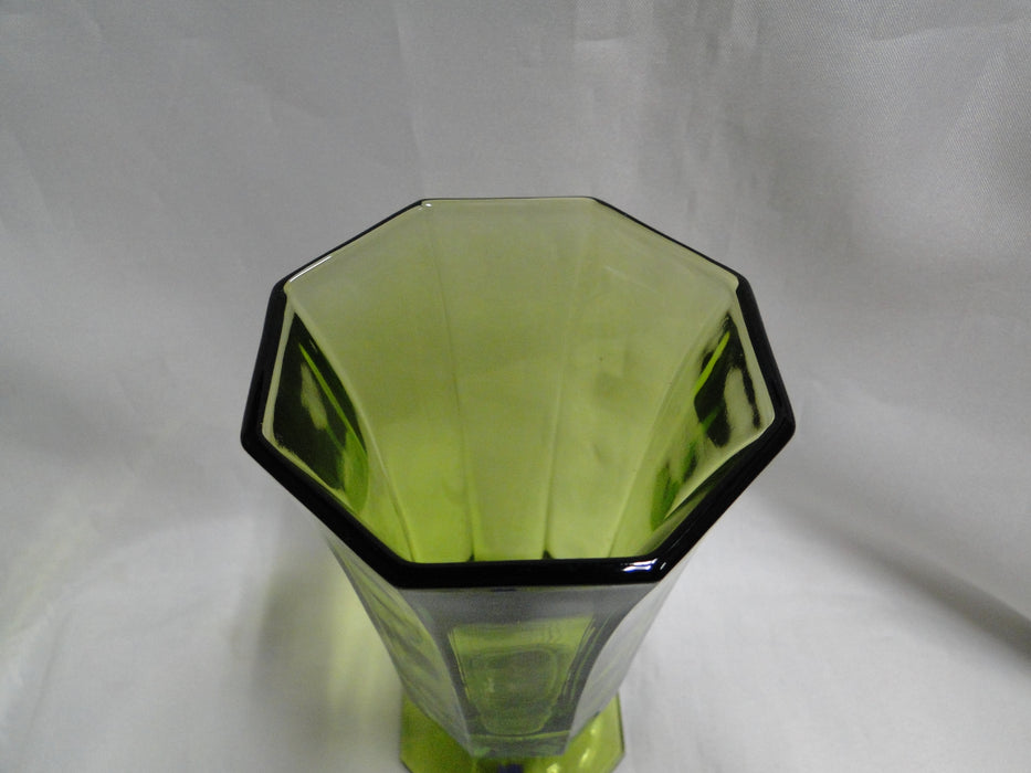 Independence Octagonal Green: Iced Tea, 6" Tall, As Is
