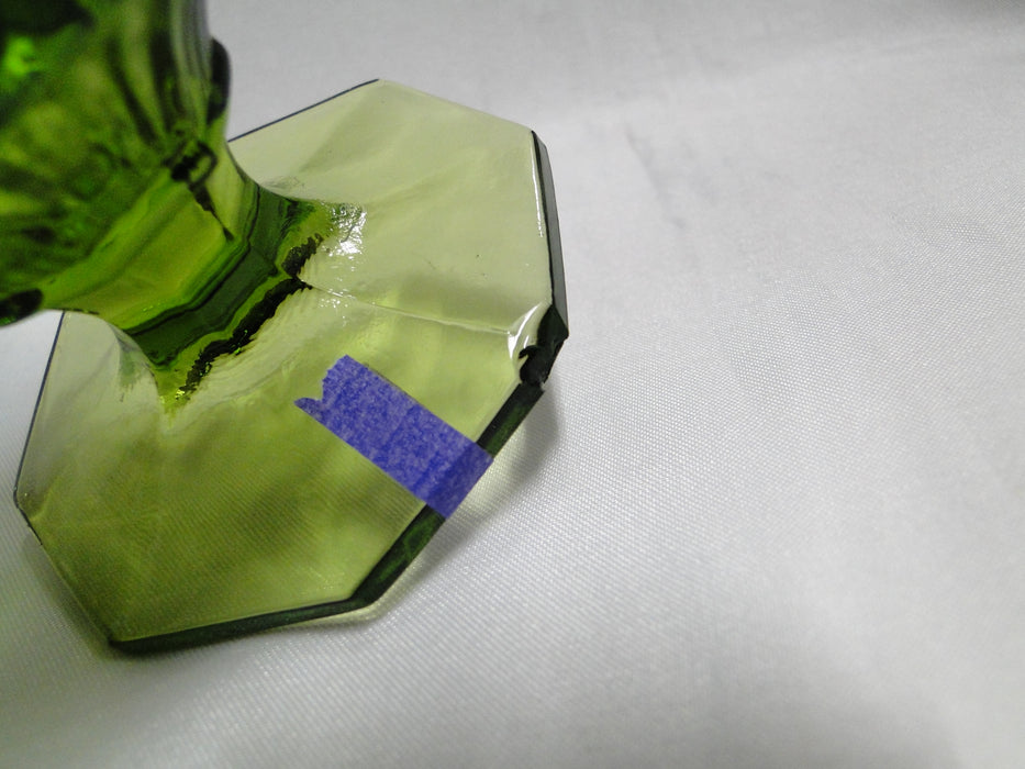 Independence Octagonal Green: Iced Tea, 6" Tall, As Is