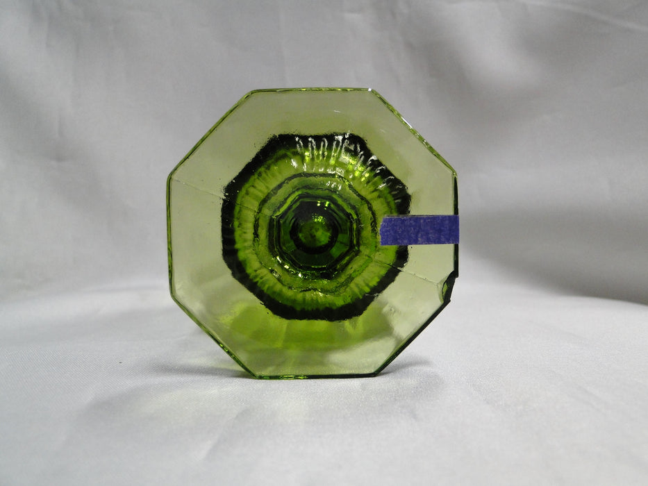 Independence Octagonal Green: Iced Tea, 6" Tall, As Is