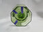 Independence Octagonal Green: Champagne / Sherbet, 4" Tall, As Is