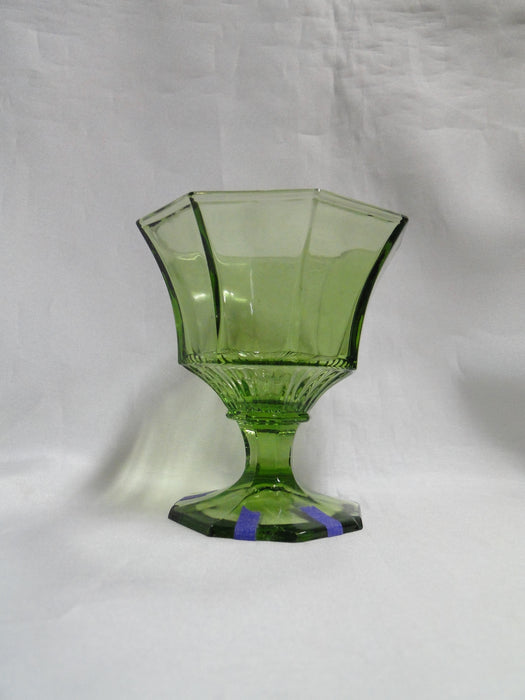 Independence Octagonal Green: Champagne / Sherbet, 4" Tall, As Is