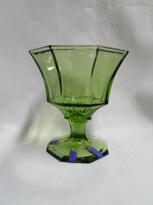 Independence Octagonal Green: Champagne / Sherbet, 4" Tall, As Is