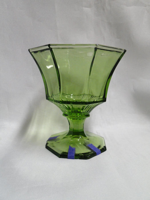 Independence Octagonal Green: Champagne / Sherbet, 4" Tall, As Is