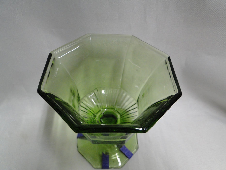 Independence Octagonal Green: Champagne / Sherbet, 4" Tall, As Is