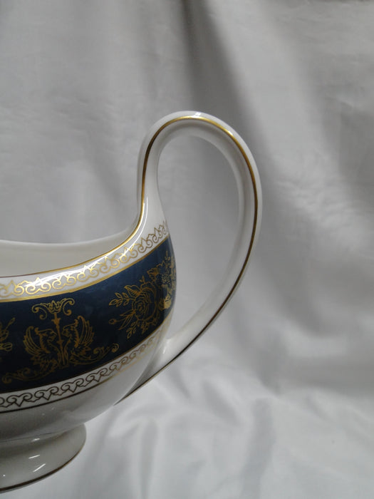 Wedgwood Columbia Blue & Gold, Dragons, Flowers: Gravy Boat