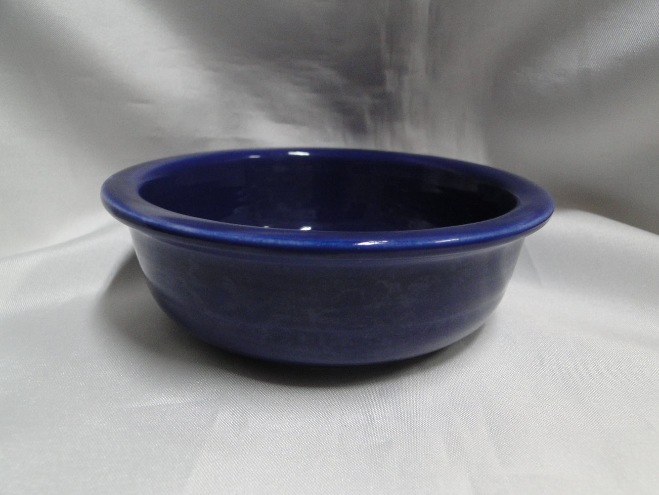 Homer Laughlin Fiesta (Old): Cobalt Blue Fruit Bowl, 4 3/4" x 1.5" Tall