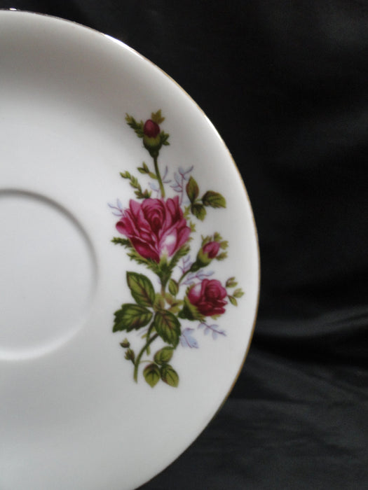 Mikasa Moss Rose 7288, Gold Trim: 6" Saucer (s) Only, No Cup, As Is