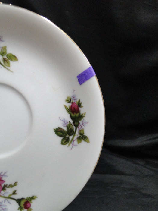 Mikasa Moss Rose 7288, Gold Trim: 6" Saucer (s) Only, No Cup, As Is