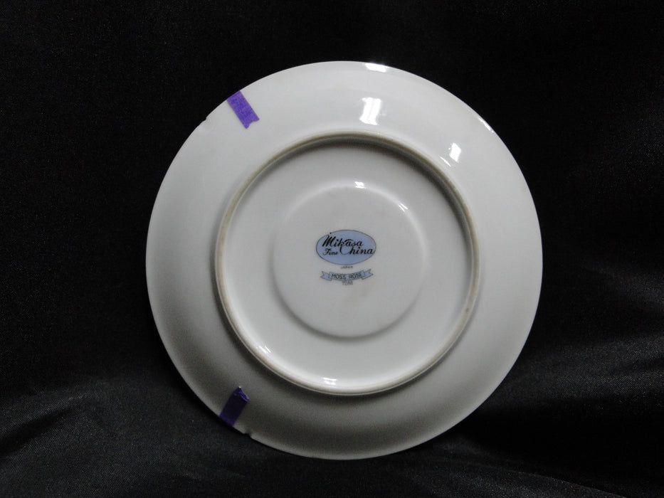 Mikasa Moss Rose 7288, Gold Trim: 6" Saucer (s) Only, No Cup, As Is